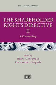 new book The Shareholder Rights Directive II edited by Hanne S v3. Birkmose and Konstantinos Sergakis